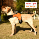 Dog Harness with Luminous LED Light Bar Night Safety Reflective Vest for Husky Shepherd Labrador Medium Large Dogs Pet Supplies - anconmall