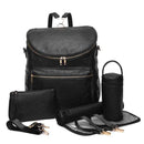 PU Leather Large Baby Diaper Bag Backpack,Travel Back Pack, Maternity Nappy Bag Changing Bags