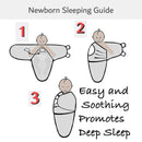 hibobi Cotton Soft Baby Swaddle Clouds &amp; Stars Cute Printed Front Bukle Design Sleeping Bags for Newborn Infant Wrap Blanket