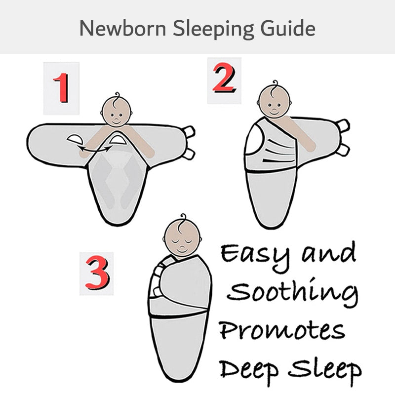 hibobi Cotton Soft Baby Swaddle Clouds &amp; Stars Cute Printed Front Bukle Design Sleeping Bags for Newborn Infant Wrap Blanket