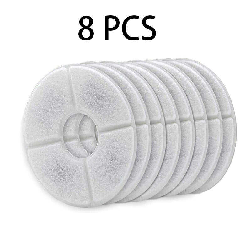 Replacement Activated Carbon Filter for Dog Cat Water Drinking Fountain Replaced Filters Pet Round Dispenser Accessories