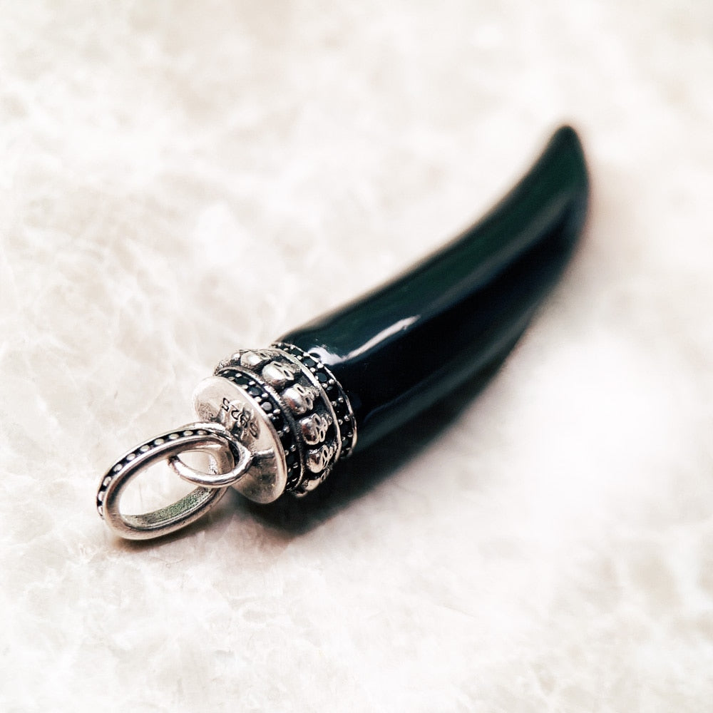 Pendant Tooth Skull Brand New Fine Jewelry Pure 925 Sterling Silver Accessories Rebel Punk Gift For Woman & Men