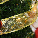 Christmas Decoration LED Ribbon Lights Christmas Tree Ornaments DIY Lace Bows String Light Navidad Home Decoration New Year 2023