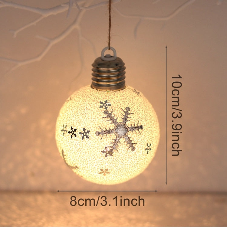 Christmas Ball Light Merry Christmas Decorations For Home 2022 Navidad Noel Xmas Gifts Christmas Tree Ornament New Year 2023