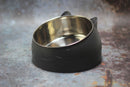 400ml Cat Bowls 15 Degrees Tilted Stainless Steel Dod Bowl Non-slip Base Puppy Pet Food Drink Feeder Neck Protection Dish Bowl
