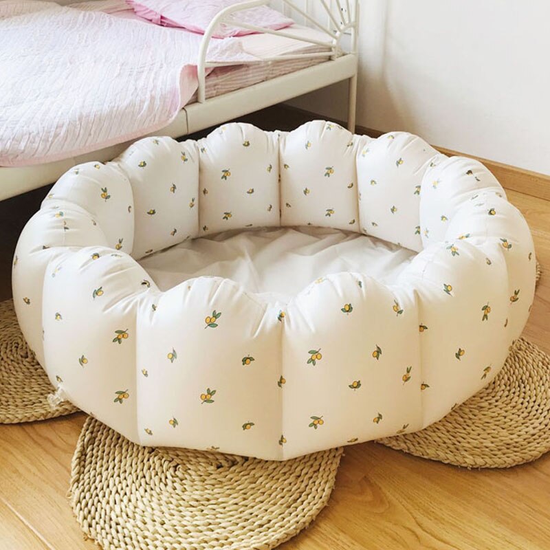 Infant Paddling Pool for Babies Bath Tubs Inflatable Round Swimming Pools Baby Kids Soft PVC Petal Household Outdoor Bath Shower