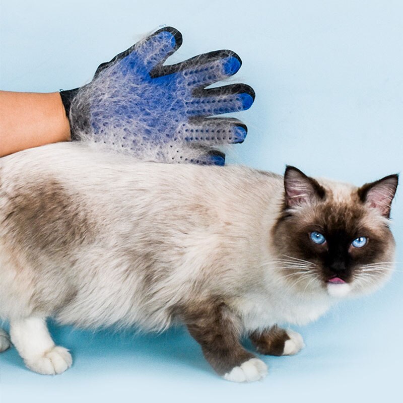 Rubber Cat Grooming Glove for Pet Dog Cat Massage Hair Comb Cleaning Bath Brush Massager Dogs Cats Grooming Supplies