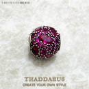 Beads Red Fire New Europe European DIY Jewelry 925 Sterling Silver Accessorie Gift For Women