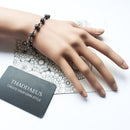 Bracelet Black Stone Skulls Punk Jewelry Link Chain Gift For Women Men