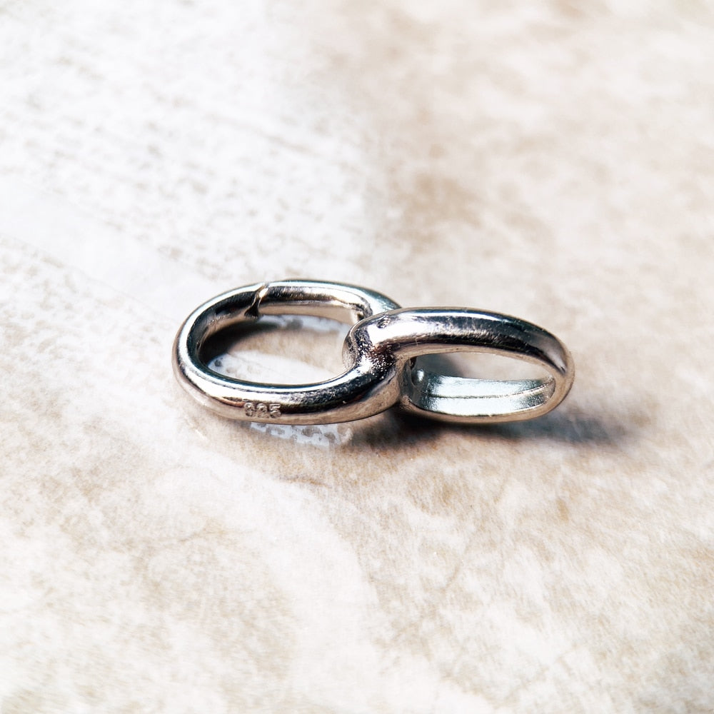 Spring Buckle Charms Carriers 925 Sterling Silver Trendy Europe Glam Jewelry Gift For Women