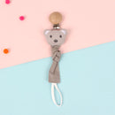 hibobi Baby Stars Shape Hanging Chain Cotton Pacifier Chain Clip Soother Nipple Holder Clasps Baby Feeding Accessories