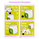 Interactive Dog Leakage Food Training Toys Snack Reward Machine Tennis Ball Drop Rolling Pet Dog Slow Feeding Gravity Dispenser - anconmall