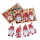 9/12pcs Christmas Tree Decorations Gnomes Wooden Pendants Ornaments Navidad 2022 New Year Gift Xmas Decorations for Home Noel