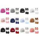 1 Set Baby Newborn Cotton Hat Gloves Foot Cover Set Newborn Accessory Supplies for Baby Girls Boys Birth Keeping Warm Clothes
