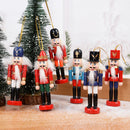 6pcs/box Christmas Nutcracker Soldier Wooden Ornaments Xmas Tree Hanging Pendants Doll Kids New Year Gift Natal Home Decorations