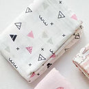 hibobi Baby Blanket Soft Thin Cotton Stars Print Bath Towel Wrap Cover Solid Color Bedding for Infant Newborn Boys Girls Unisex