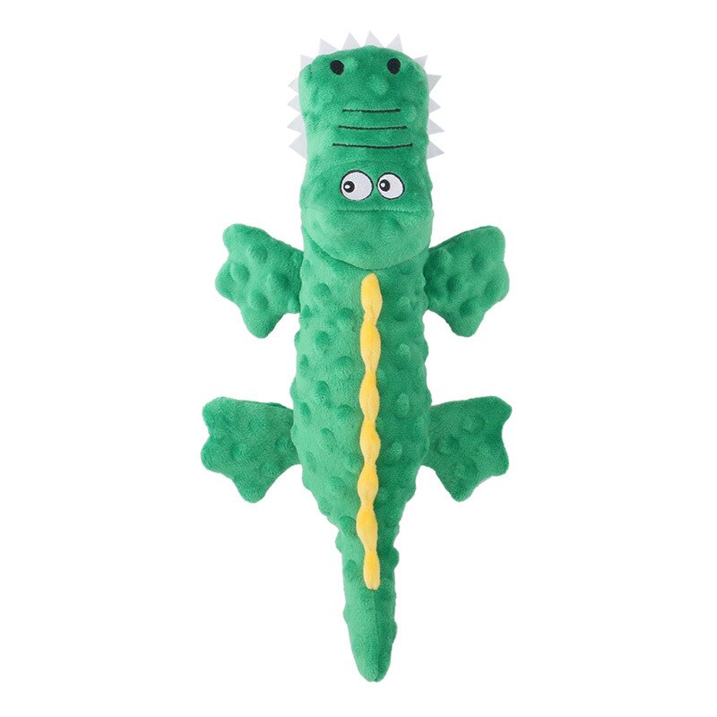 No Stuffing Squeaky Dog Toys Pet Puppy Dog Plush Doll with Crinkle Paper Fun Octopus Crocodile Interactive Chew Toys Grind Teeth - anconmall
