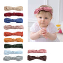 Baby Elastic Hair Band Bow Headbands Solid Color Headband For Kids Girls Cotton Turban Hairband Children Headband