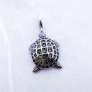 Pendant Green Turtle Large Brand New Fashion Jewelry Europe 925 Silver Sterling Accessories Gift For Woman Men