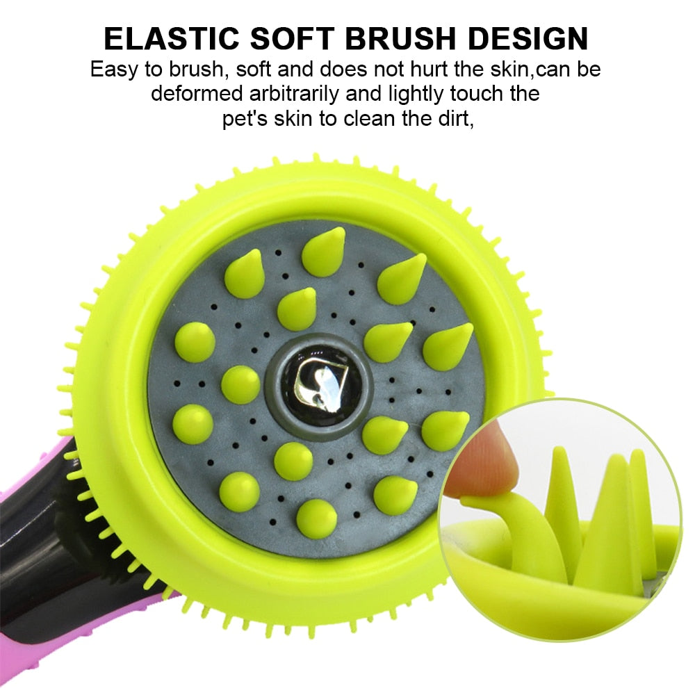 Pet Dog Bathing Shower Head Sprayers Cleaning Hair Wash Soft Massage Brush for Dog Cat Comb Pet Washing Sprinkler Scrubber - anconmall