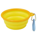 Pet Dog Cat Feeding Water Folding Dog Pet Folding Silicone Bowl Outdoor Travel Portable Puppy Food Container Feeder Dish Bowl - anconmall