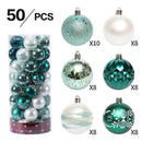 50Pcs 6cm Mixed Christmas Balls Xmas Tree DIY Ornament Pendant Christmas Decoration for Home Noel Navidad Natal New Year Gifts
