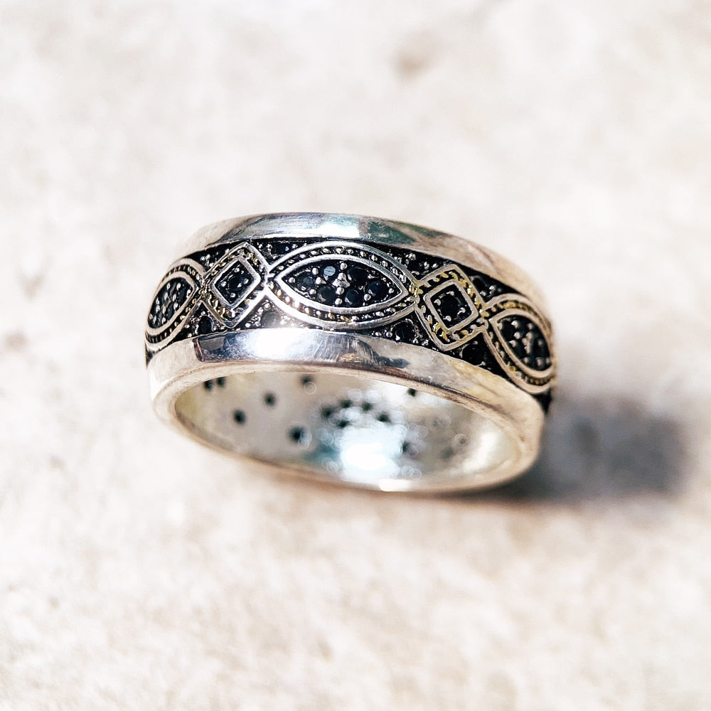 Gold Color Love Knot Wave Ring Europe Trendy Fine Jewelry For Women Men Gift In 925 Sterling Silver