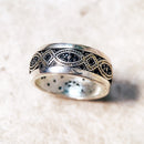 Gold Color Love Knot Wave Ring Europe Trendy Fine Jewelry For Women Men Gift In 925 Sterling Silver