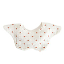 Cartoon Printed Baby Bib Round Petal Saliva Towel Comfortabel Cotton Breathable Apron Newborn 360 Degree Rotation Bandanas Burp