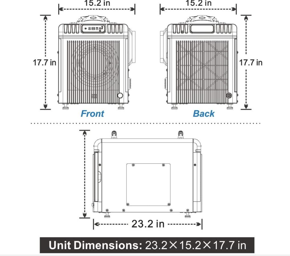 AlorAir HD90 90 pint Dehumidifier for Basement and Crawl Space