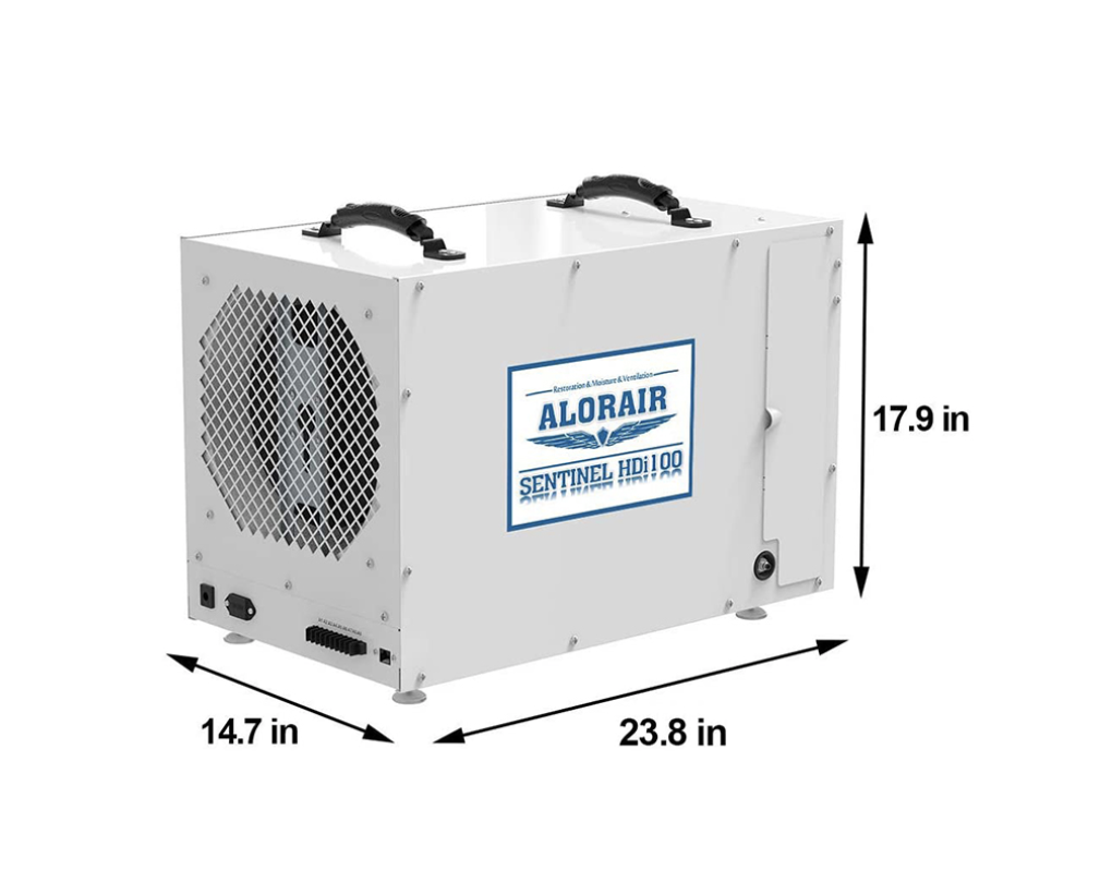 AlorAir Sentinel HDi100 Basement/Crawlspace Dehumidifier 100 Pints with Condensate Pump