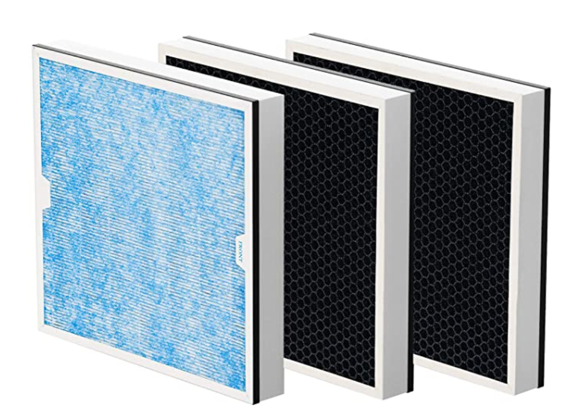 AlorAir 3 Pack HEPA Carbon Filter Replacement Set for PureAiro HEPA Pro/Max Air Scrubber Models - 770, 870, 970