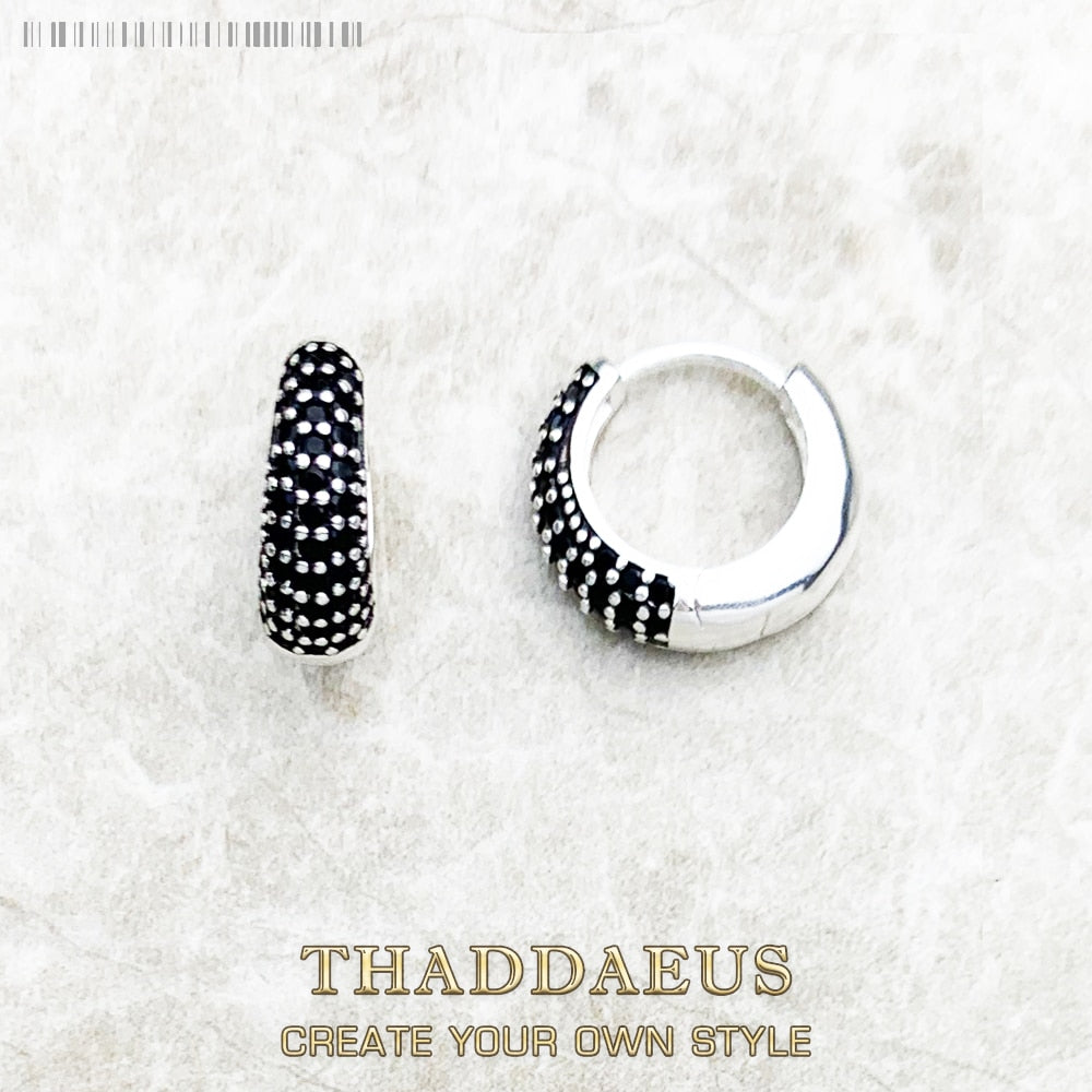 Water Drop Creole Hinged Hoop Earrings Europe Style Glam Fashion Good Jewerly For Women New Gift In Pure 925 Sterling Silver