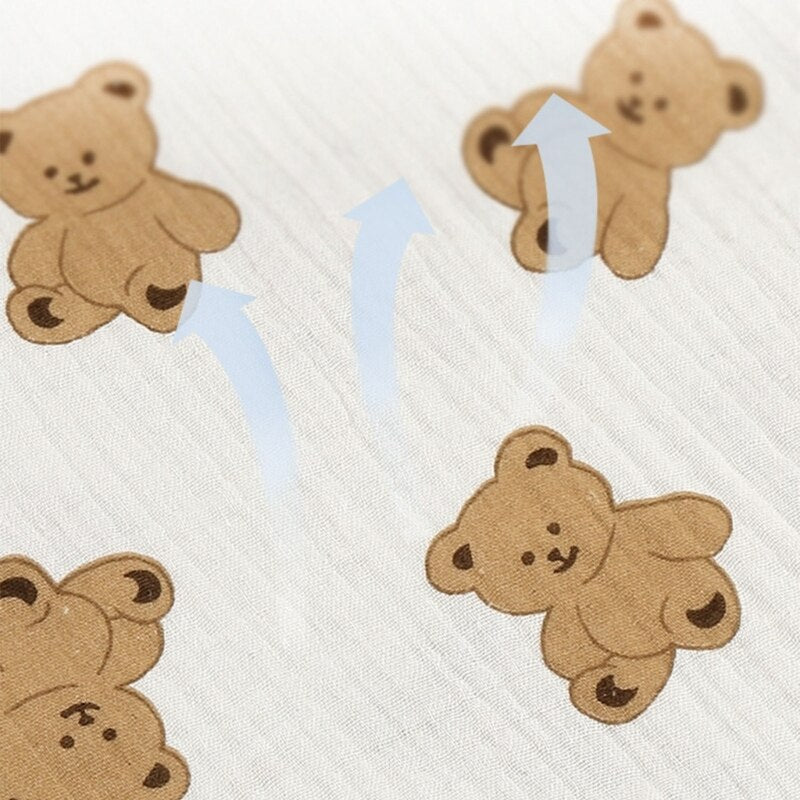 Baby Bib Towel Boys Girls 0-12M Breathable Soft Face Towel Drooling Bib with Hanging Hook Infant Feeding Burp Cloth