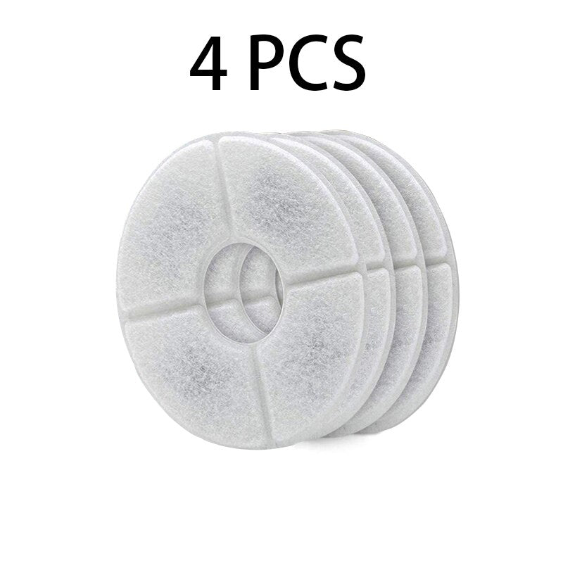 Replacement Activated Carbon Filter for Dog Cat Water Drinking Fountain Replaced Filters Pet Round Dispenser Accessories