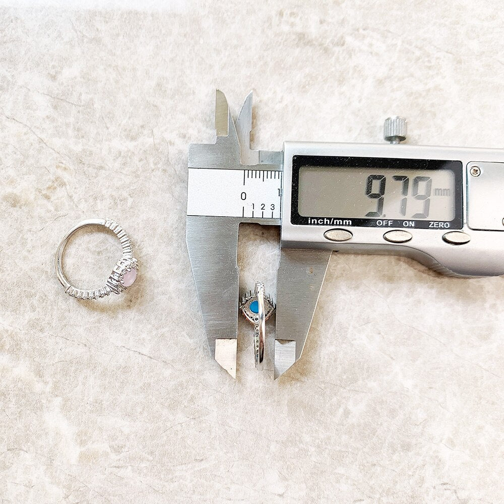 Ring Shimmering Stone Fine Jewerly For Women 2022 Winter Brand New Romantic Gift In 925 Sterling Silver