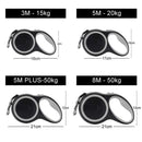 Long Strong Pet Leash for Large Dogs Durable Nylon Retractable Big Dog Walking Lead Automatic Extending Puppy Walk Carriers Rope