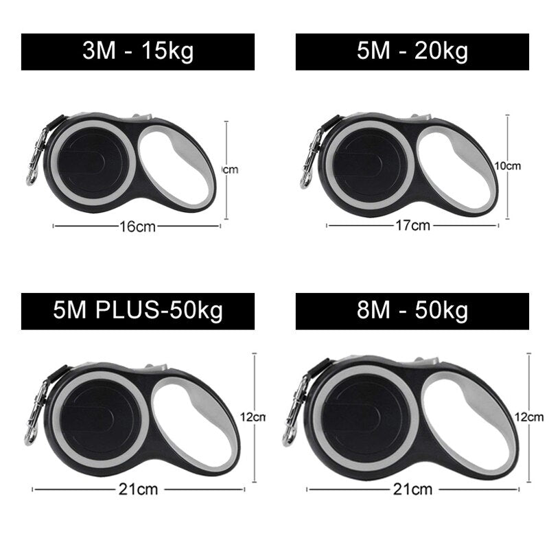 Long Strong Pet Leash for Large Dogs Durable Nylon Retractable Big Dog Walking Lead Automatic Extending Puppy Walk Carriers Rope