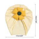 Baby Toddler Hat Cute Flower Knot Beanie Elasticity Turban Headwrap Newborn Soft Solid Color Bonnet Infants Headwear