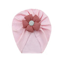 Baby Toddler Hat Cute Flower Knot Beanie Elasticity Turban Headwrap Newborn Soft Solid Color Bonnet Infants Headwear