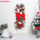 Christmas Wreath Rattan Garland with Lights Pine Needles Christmas Decorations for Home 2022 Xmas Navidad New Year Ornament Noel