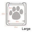 Pet Door New Safe Lockable Magnetic Screen Outdoor Dog Cats Window Gate Garden House Enter Freely Fashion Easy Install Flap Gate