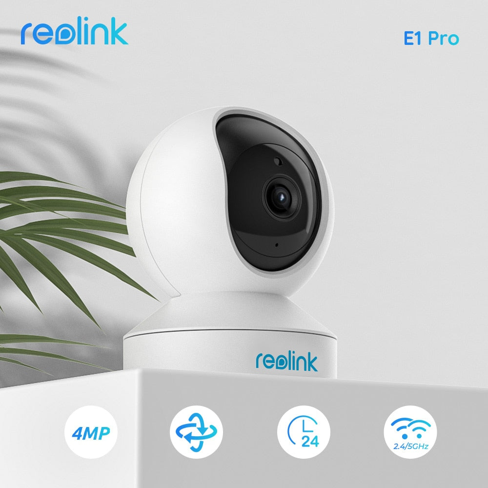 Reolink 2k WiFi Camera Pan&amp;Tilt 2-Way Audio baby monitor Motion Detection 2.4G/5Ghz Smart Home Video Surveillance E1 Pro camera