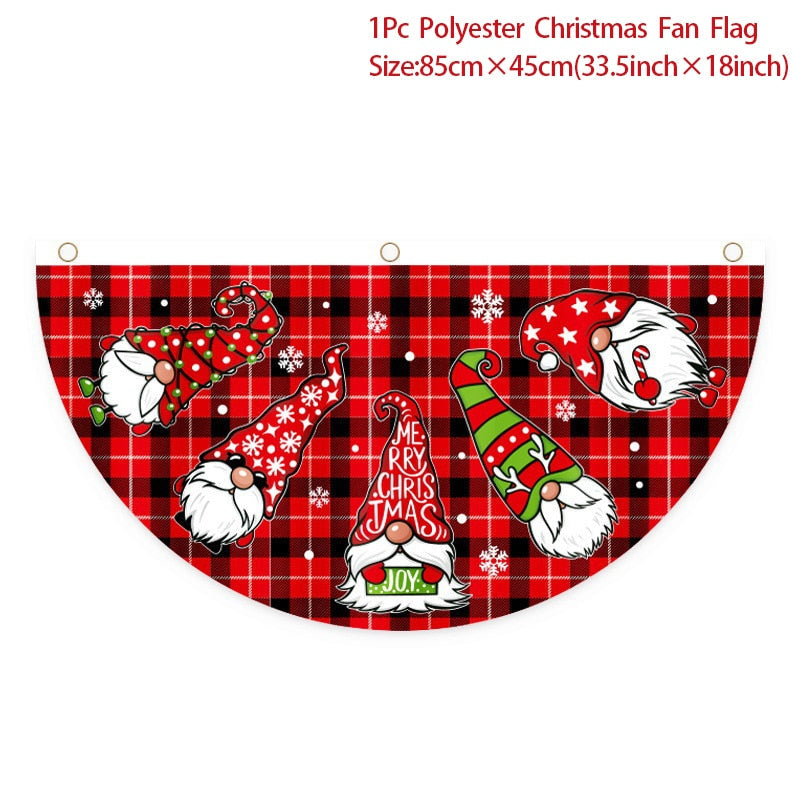 Merry Christmas Porch Door Banner Hanging Ornament Christmas Decoration For Home Xmas Navidad 2022 Happy New Year 2023