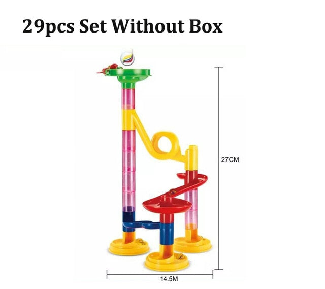 142 Pcs Marble Run Building Blocks Marbles Slide Toys For Children DIY Creativity Constructor Educational Toys Children Gift