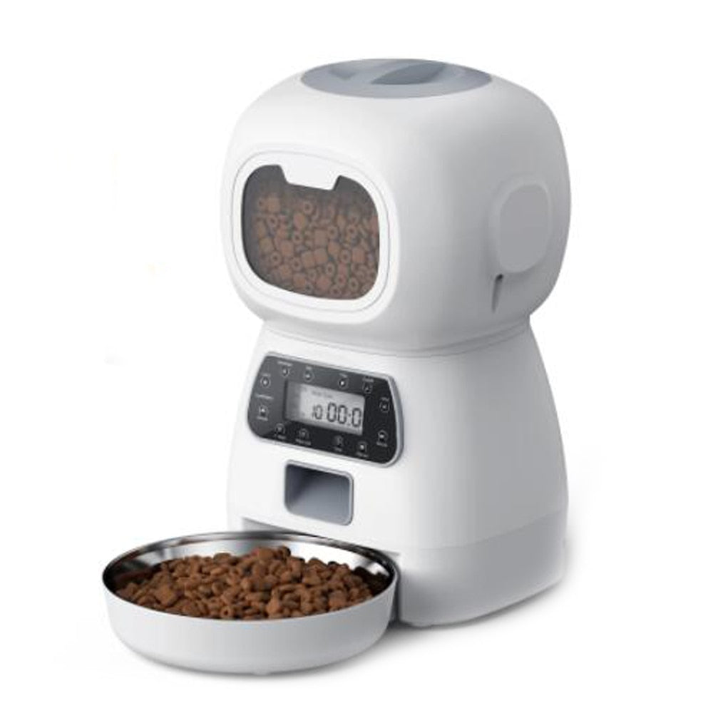 3.5L Automatic Pet Feeder Smart Food Dispenser For Cats Dogs Timer Stainless Steel Bowl Auto Dog Cat Pet Feeding Pet Supplies