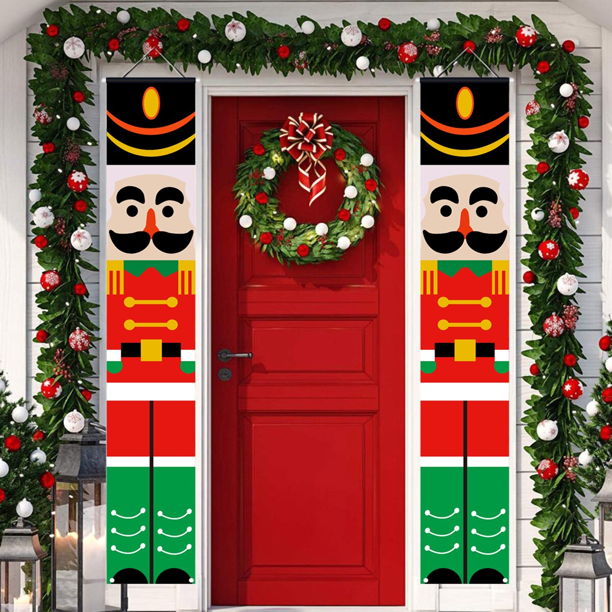 Christmas Porch Door Banner Hanging Ornaments Merry Christmas Decor For Home Xmas 2022 Navidad Natal Noel Happy New Year 2023