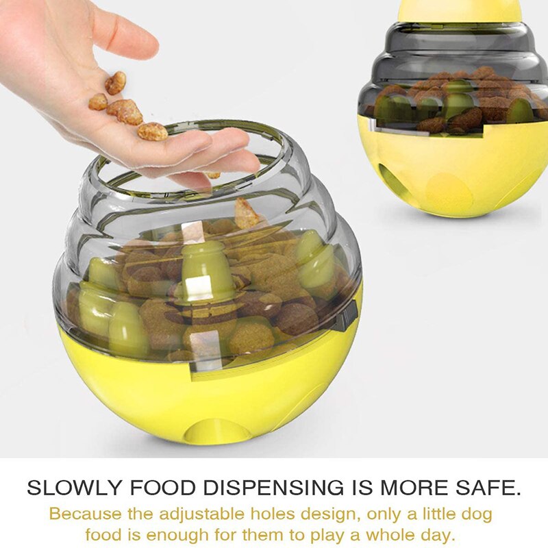 Interactive Dog Cat Food Treat Ball Toy Pet Shaking Leakage Slow Food Feeder Container Puppy Bowl Pet Tumbler IQ Training Toys