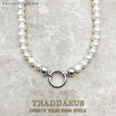 Strand Necklace Real Freshwater Pearl Brand New 925 Sterling Silver Fashion Jewelry Europe Style Glam Gift For Women Friend