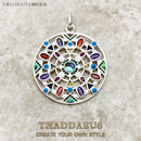 Pendant Colorful Amulet,New Jewelry Bohemia 925 Sterling Silver Accessories Paradise Journey Gift For Women